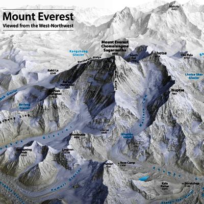 Mount Everest 3D MAP